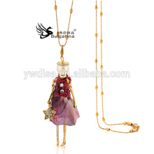 Collier de poupée de mode, Collier de poupée de femme, Collier pendentif de poupée 2015 Nouveau design pour Noël